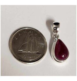Ruby Pendant C Sterling Silver