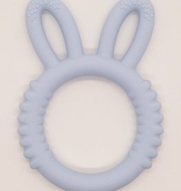 Three Hearts Modern Silicone Bunny Teething Ring