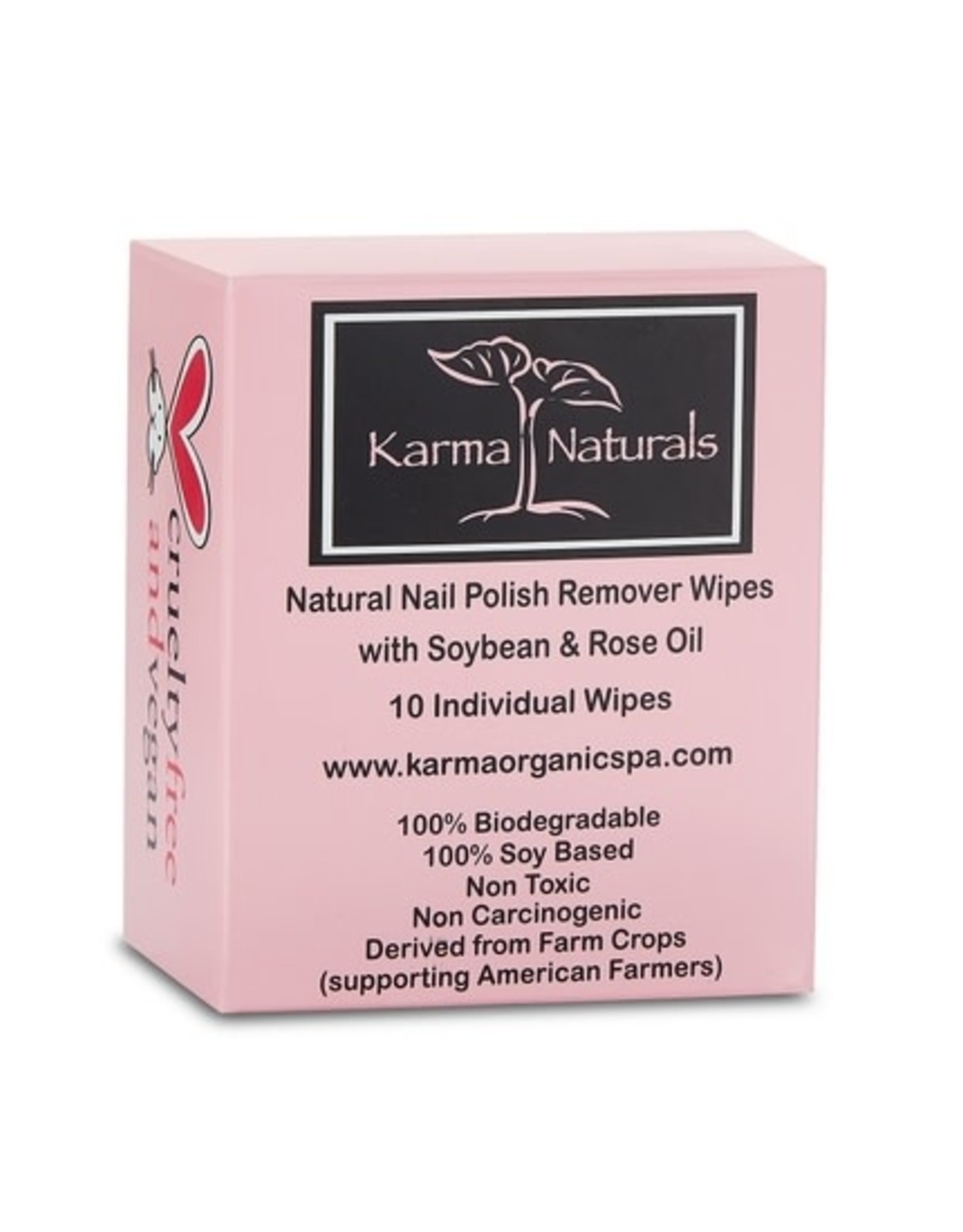 Karma Naturals Non Toxic Nail Polish Remover Wipes