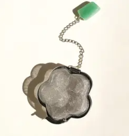 Divine Balance Company Flower Power Crystal Tea Infuser  Green Aventurine