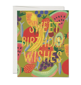 red cap cards Sweet Birthday Wishes