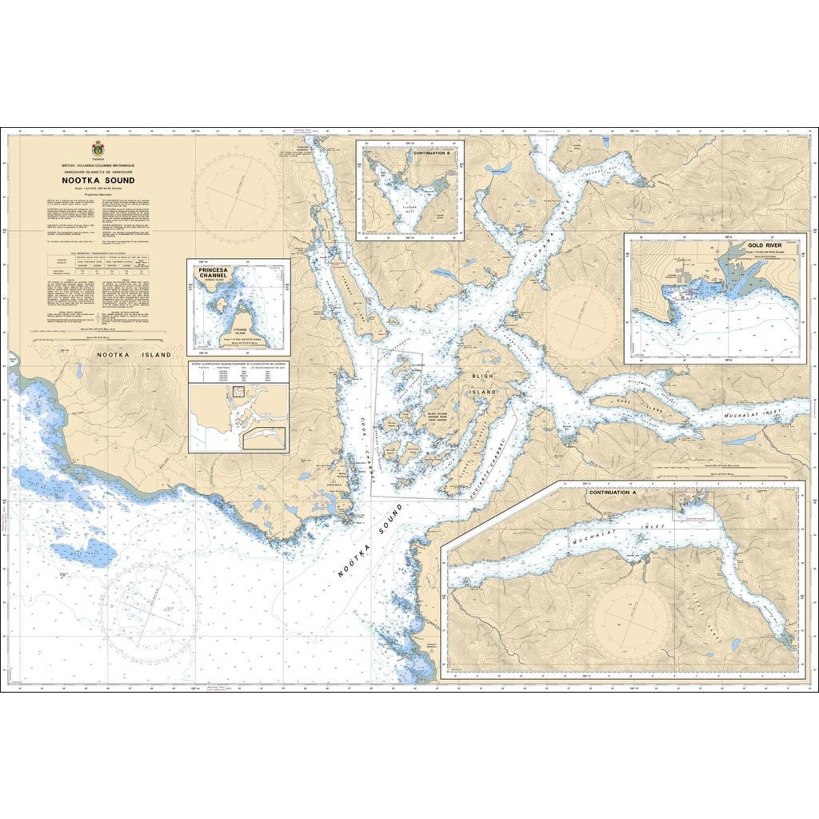 Nautical Charts - 3675-Nootka