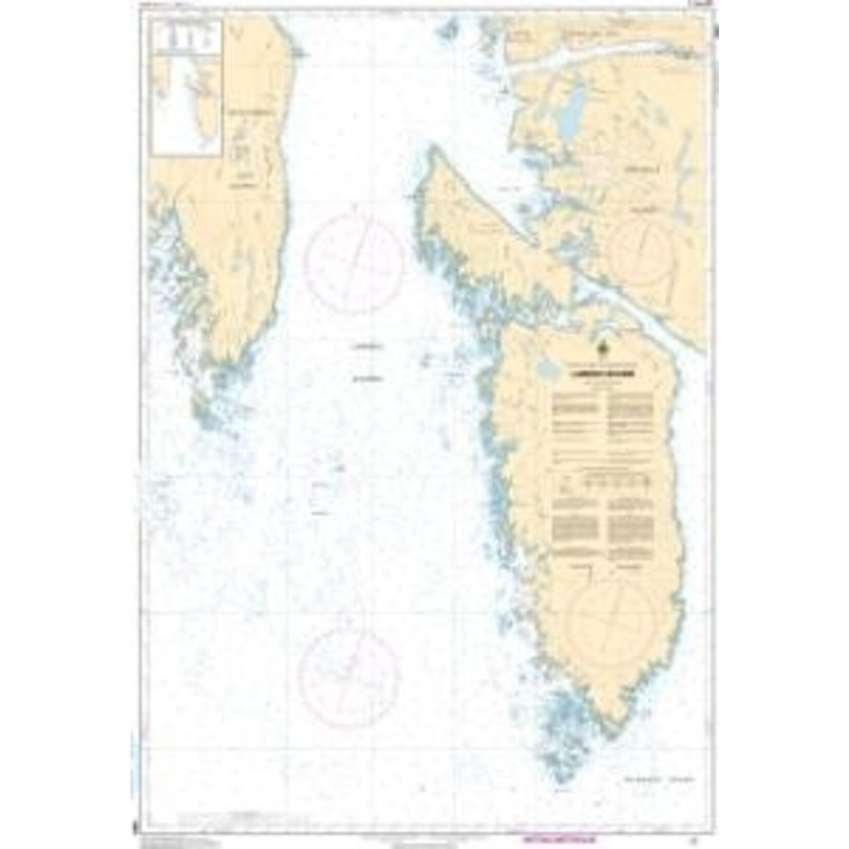 Nautical Charts - 3980 - Laredo Sound