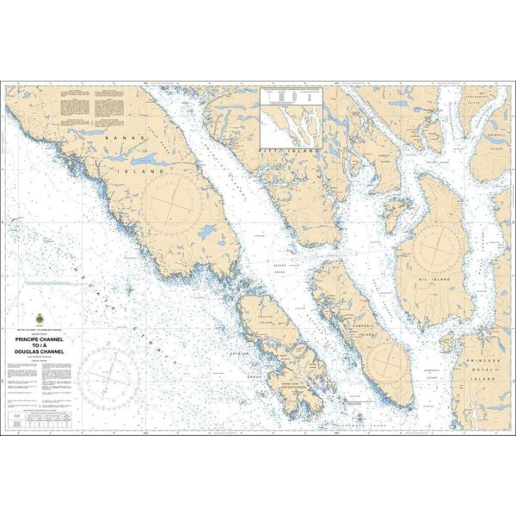 Nautical Charts - 3976 - Principe Channel to Douglas Channel