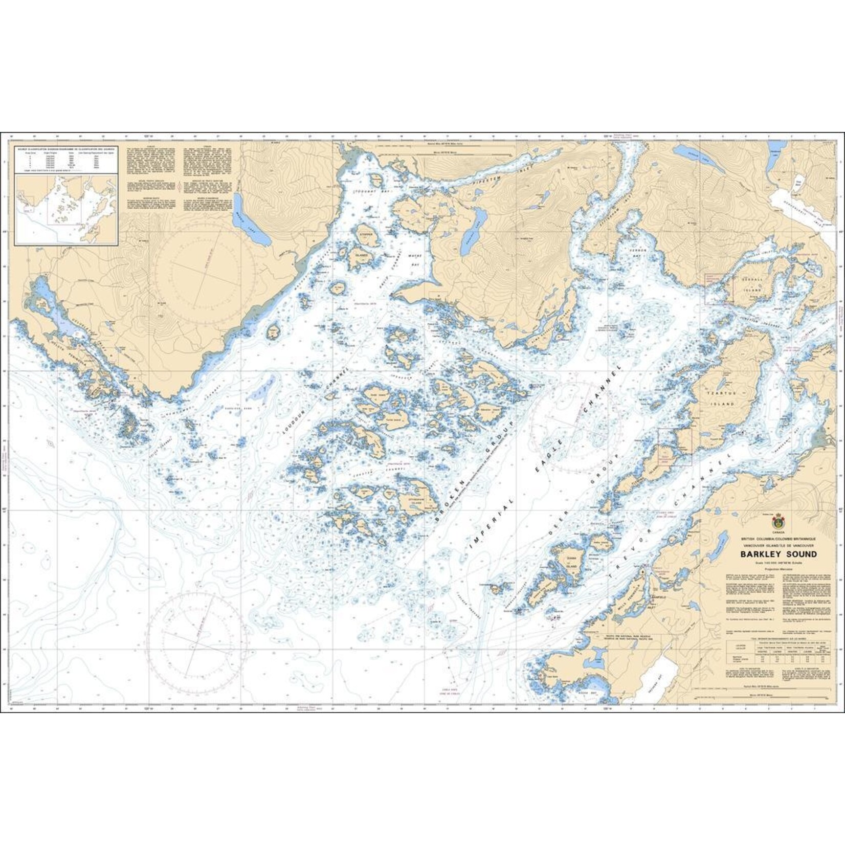 Nautical Charts - 3671-Barkley Sound