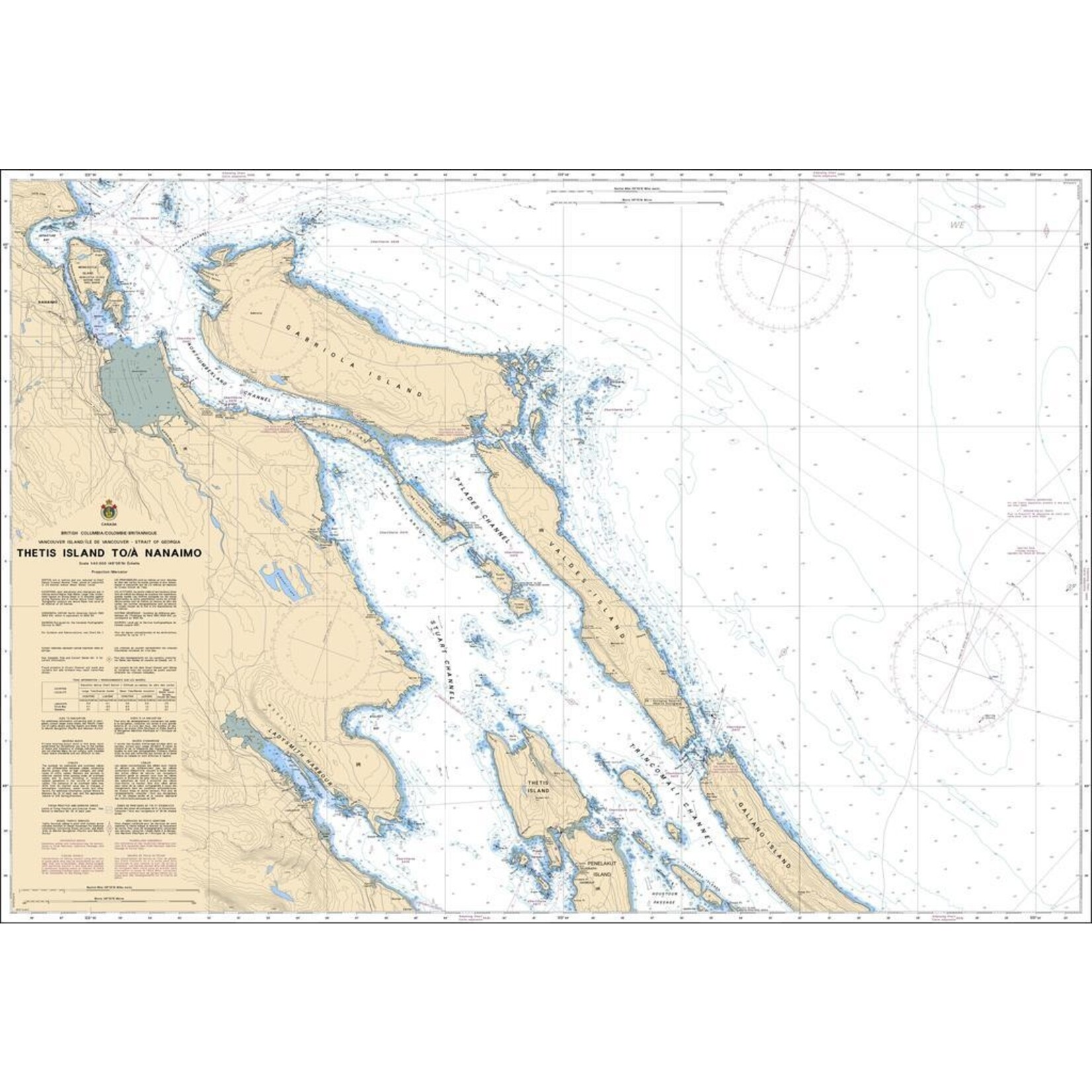 Nautical Charts - 3443-Thetis Isl.