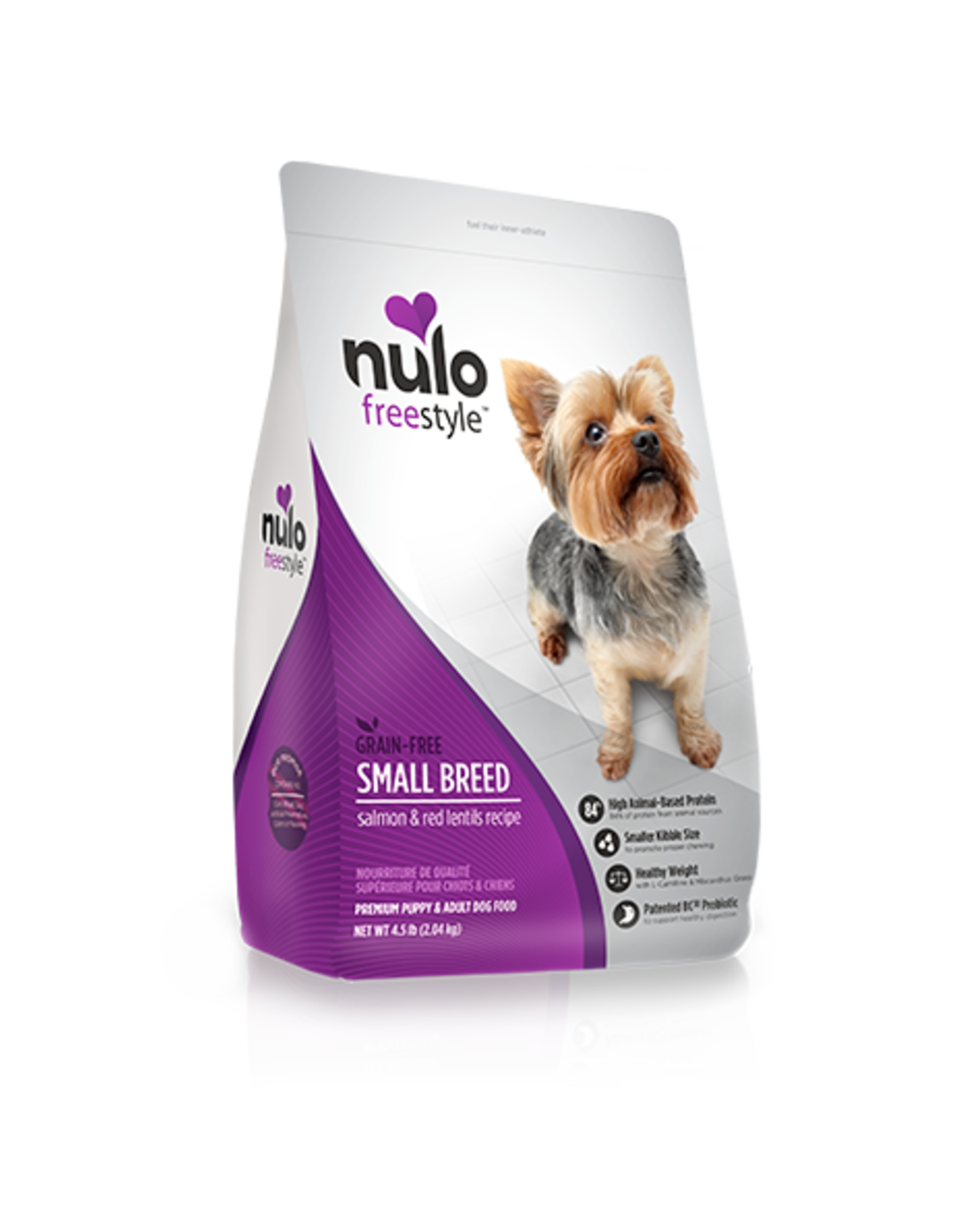 Nulo Nulo FreeStyle Grain Free High-Meat Kibble-  Salmon & Red Lentils Recipe  For Small Breeds Dogs