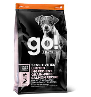 Go Solutions GO! SENSITIVITIES Small Bites Limited Ingredient Grain Free Salmon recipe for Dogs