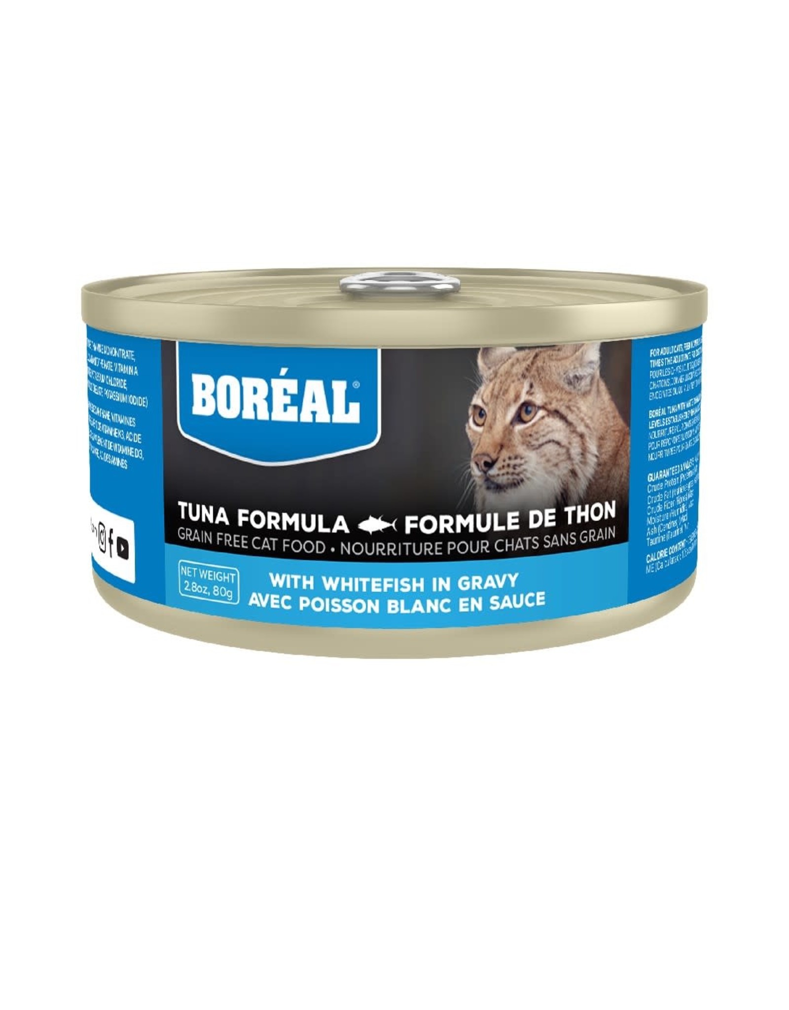 Boreal Boreal Tuna Red Meat in Gravy with White Fish For Cats 156g single