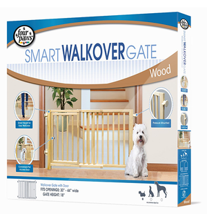 Four Paws Four Paws® Walk-Over Wood Gate With Door