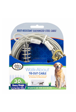 Four Paws Four Paws® Tie Out Cable Heavy Weight Silver 30' Four Paws Four Paws® Tie Out Cable Heavy Weight Silver 30'