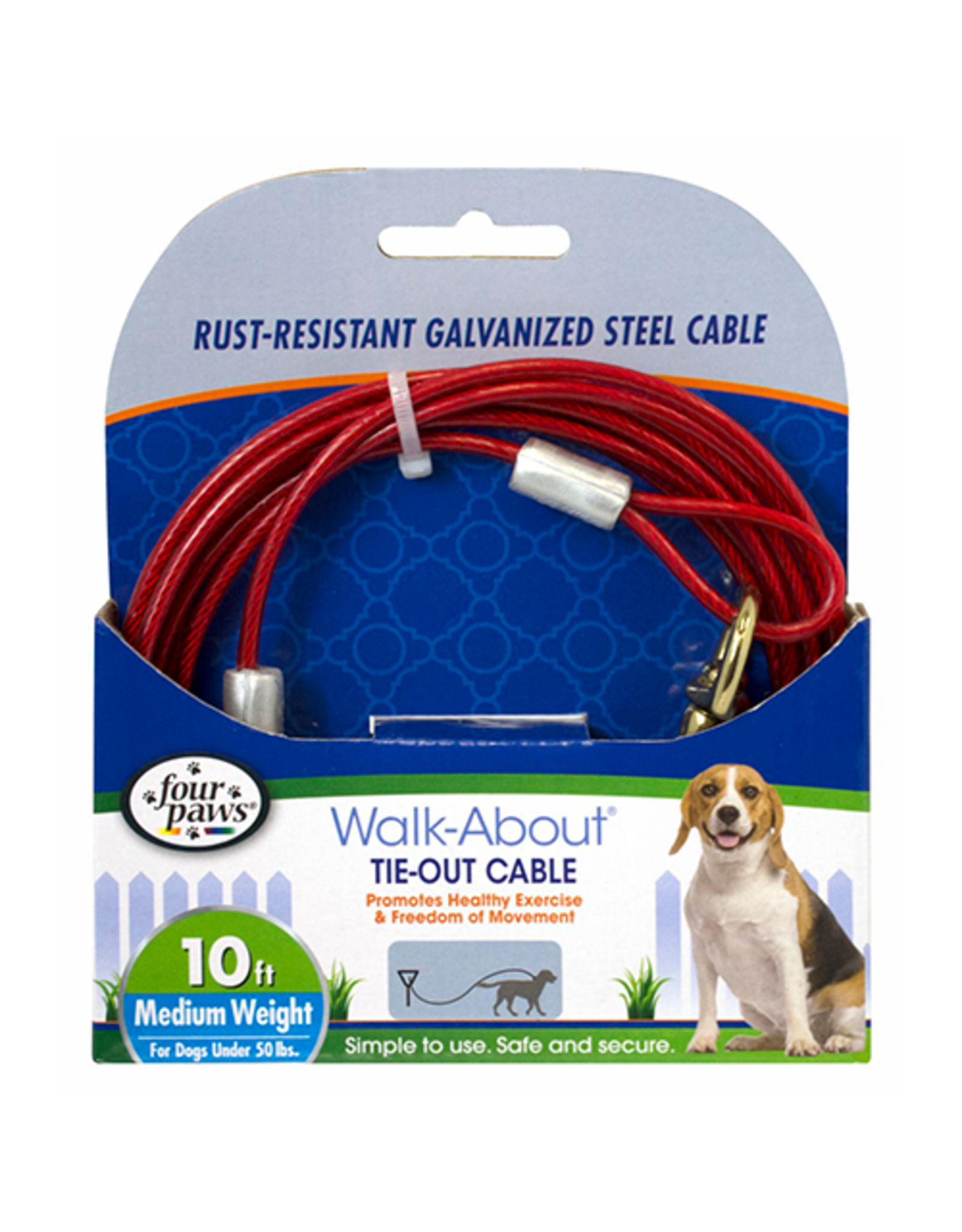 Tie best sale out cable