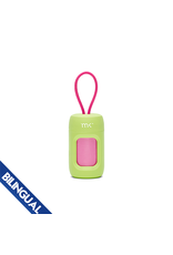 MK Leash Dispenser Green  &  Pink with  20 Scented Bags