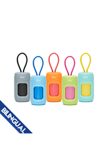 MK Leash Dispenser Orange &  Coral with  20 Scented Bags