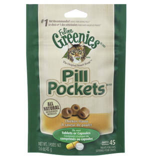 Greenies Pill Pockets Cat Treats Chicken 1.6oz
