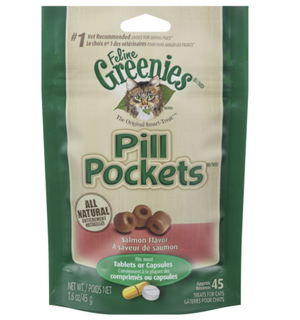 Greenies Pill Pockets Cat Treat Salmon 1.6oz