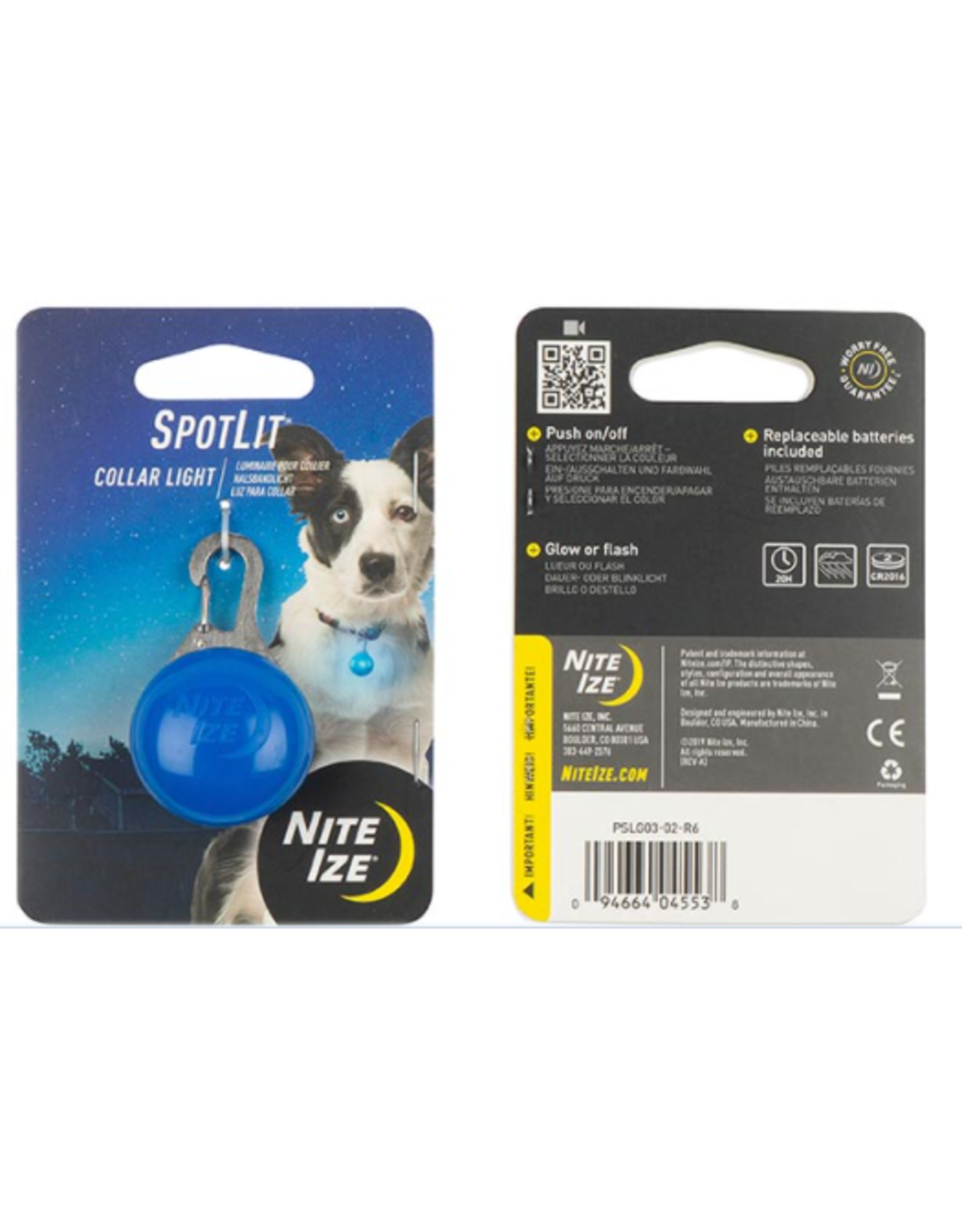 Nitelze SPOTLIT BLUE LED COLLAR LIGHT