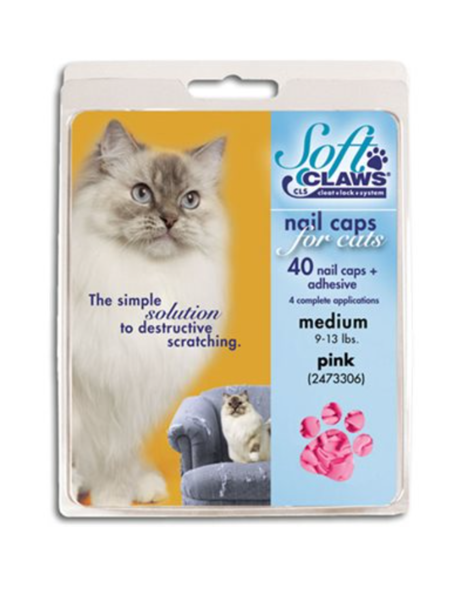 Soft Claws Softclaws Feline T Home Md.PINK