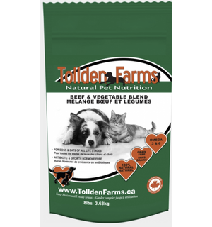 Tollden Farms Tollden Farms Beef/Veg Raw Food- Dogs/Cats