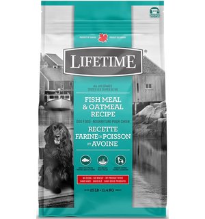 Lifetime Lifetime- All Life Stages Fish and Oatmeal  Dry Food For Dogs