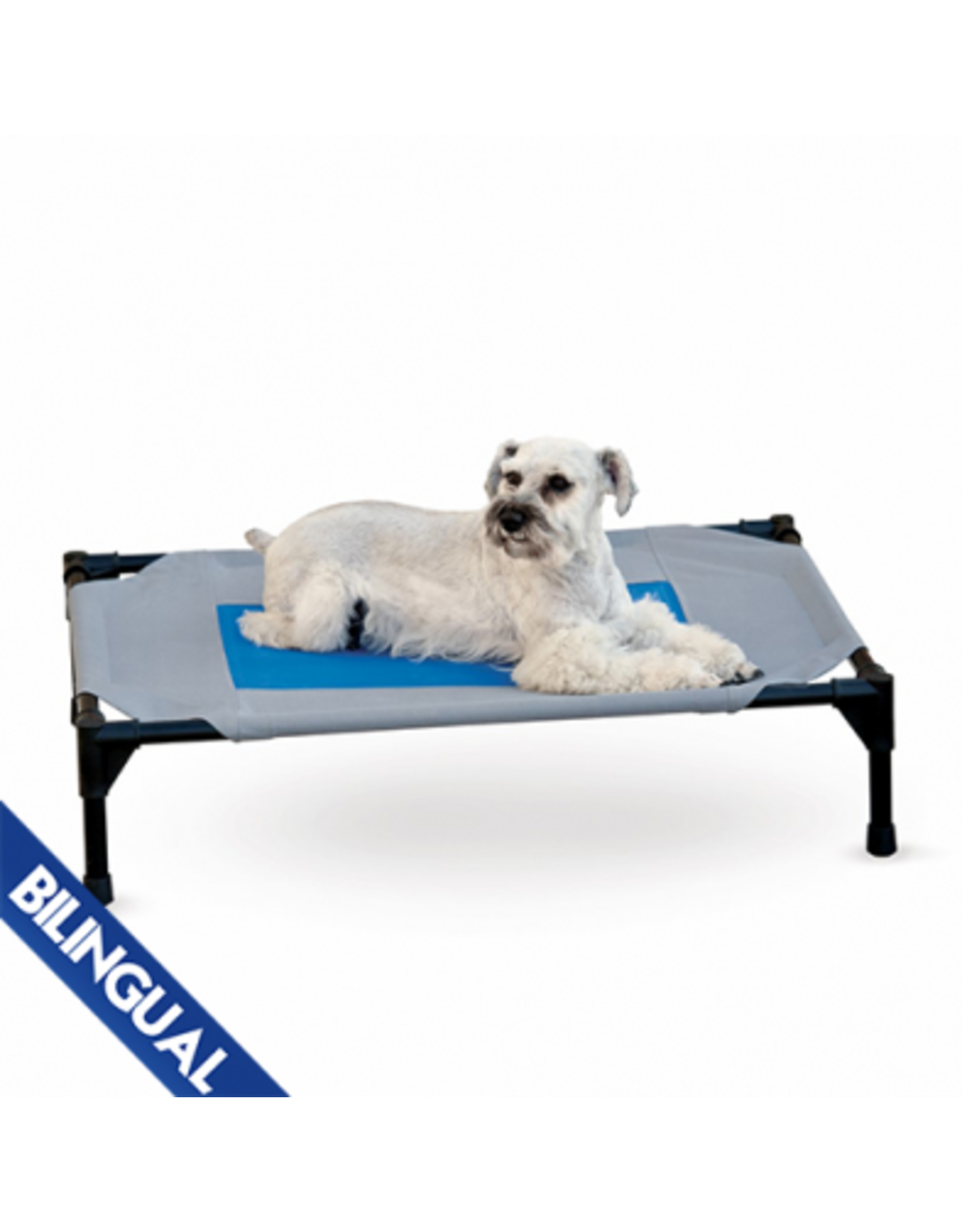 K&H K&H™ Coolin' Pet Cot and Cover™ Grey and Blue Medium