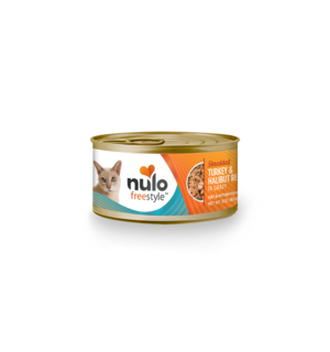 Nulo Nulo FreeStyle Shredded Turkey & Halibut Recipe in Gravy For Cats 3oz