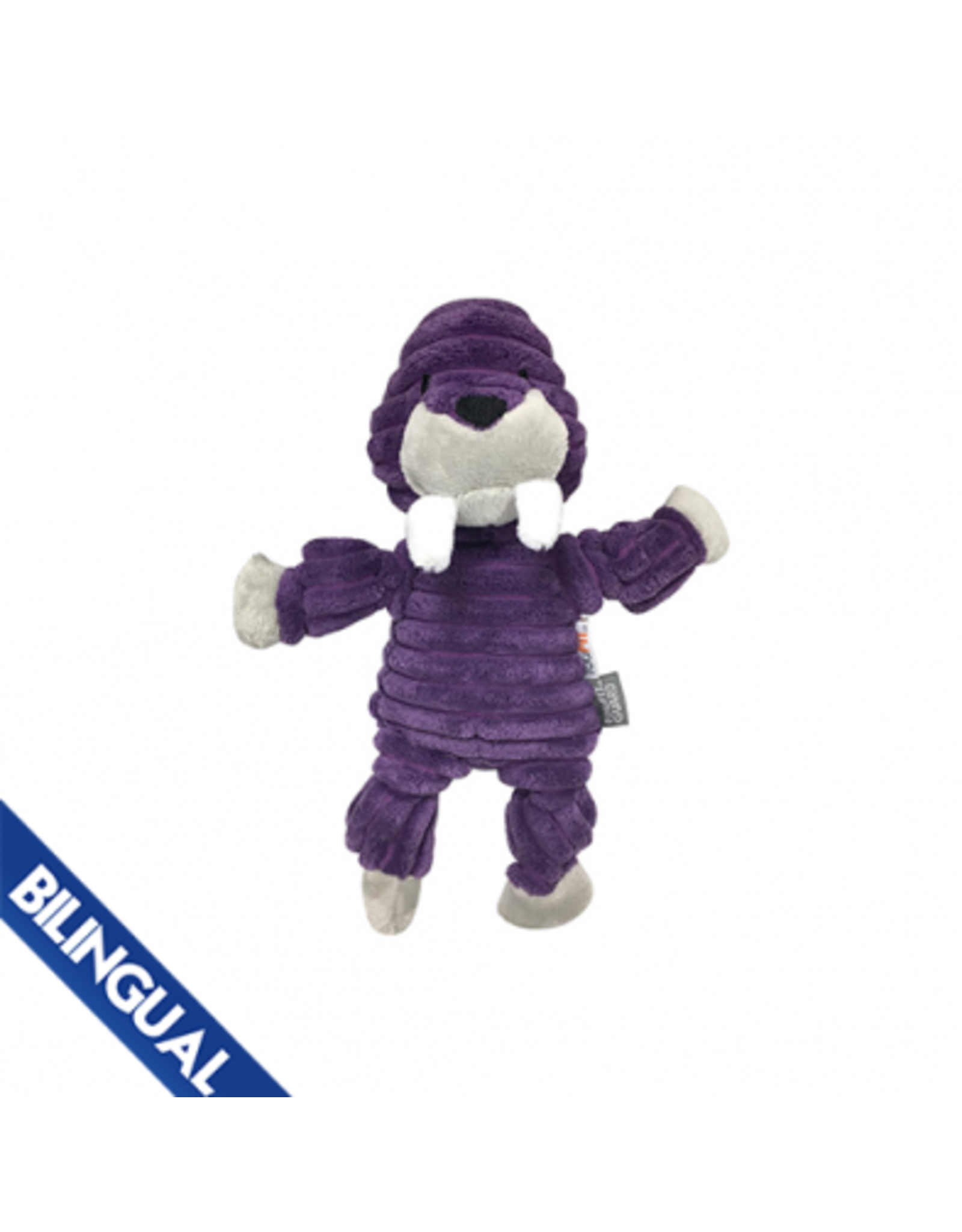 Foufoubrand Rainbow Bright  Knotted  Walrus Dog Toy- Small