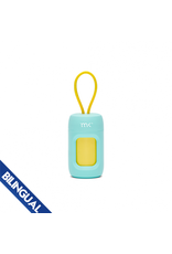 MK Leash Dispenser Turquoise &  Yellow with 20 Scented Bags