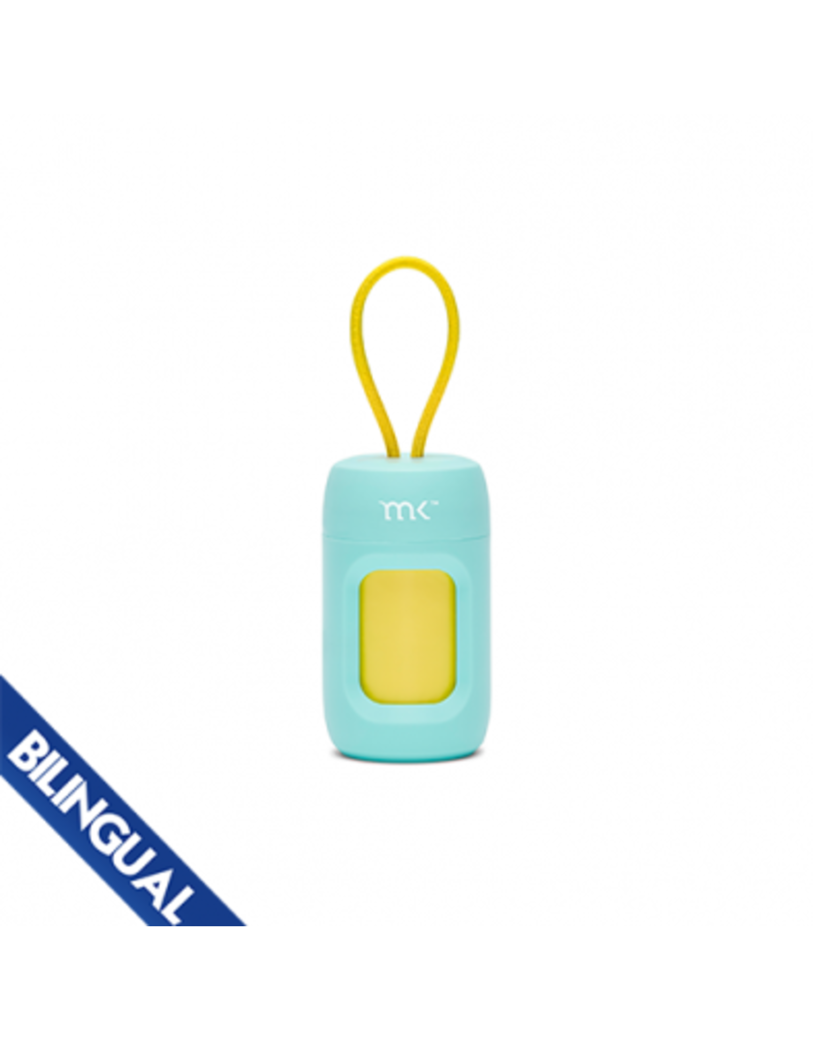 MK Leash Dispenser Turquoise &  Yellow with 20 Scented Bags