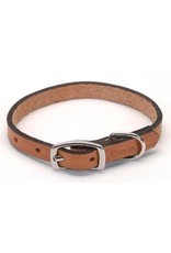 CIRCLE T CIRCLE T Oak Tanned Leather Town DOG Collar Tan 3 8X10IN