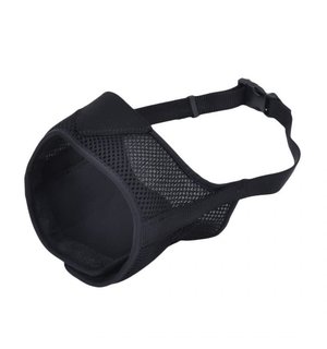 BEST FIT Adjustable Comfort Dog Muzzle Small Black