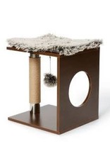BUD-Z Cat Tree Cube Design Wood Look Brown
