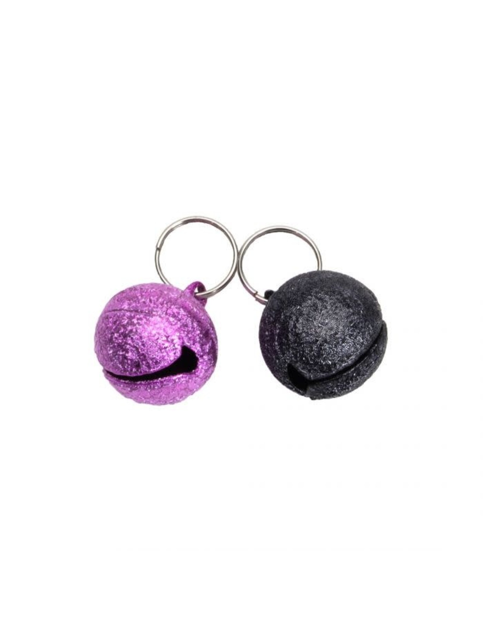 COASTAL COASTAL Frosted Designer CAT 2 Bells Round Black and Orchid