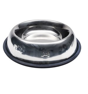 MASLOW MASLOW TRADE-Dog Non Skid Embossed Stainless Steel Bowl 2 Cup