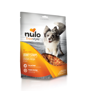 Nulo Nulo Freestyle Jerky Strips Treats - Chicken with Apples Recipe For  Dogs 5oz