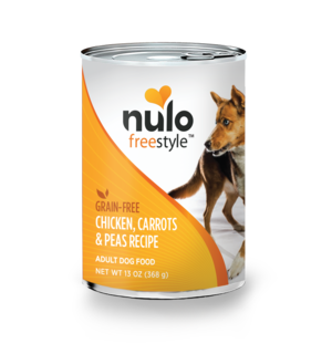 Nulo Nulo Freestyle Chicken, Carrots & Peas Recipe For Adult  Dogs 13oz single