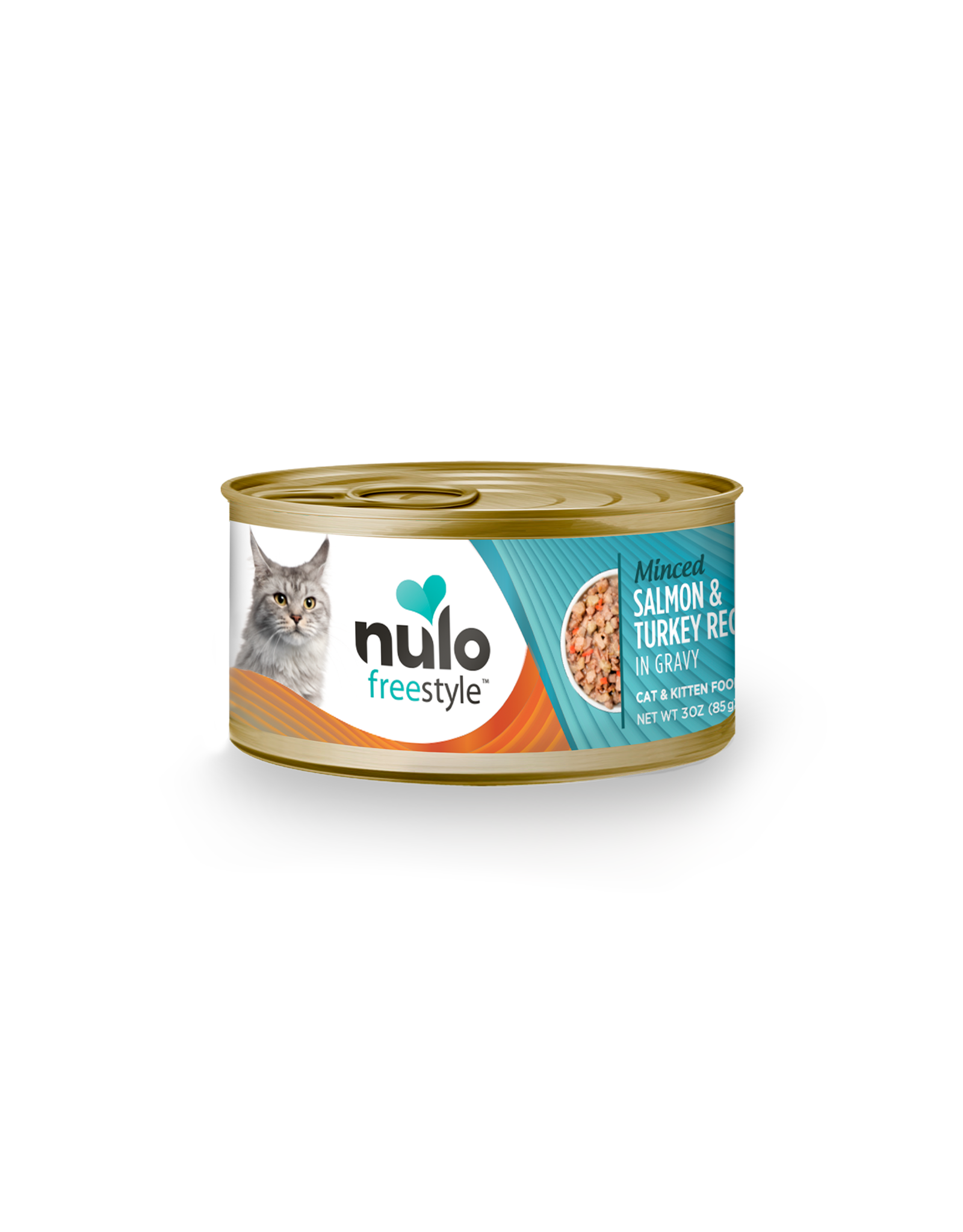 Nulo Nulo Freestyle Minced Wet Food - Salmon & Turkey Recipe for Cats & Kittens  3oz single