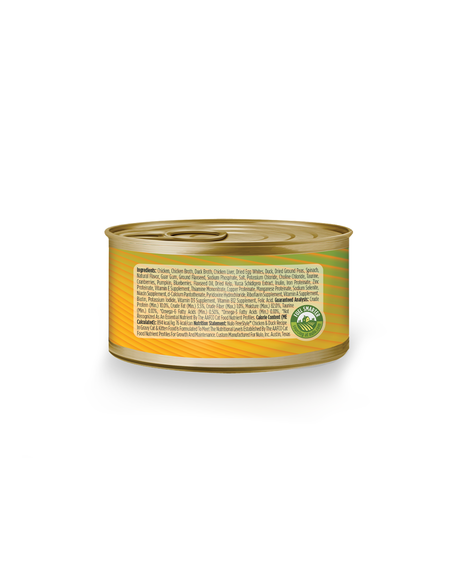 Nulo Nulo Freestyle Shredded Wet Food - Chicken & Duck Recipe For Cats & Kittens 3oz single