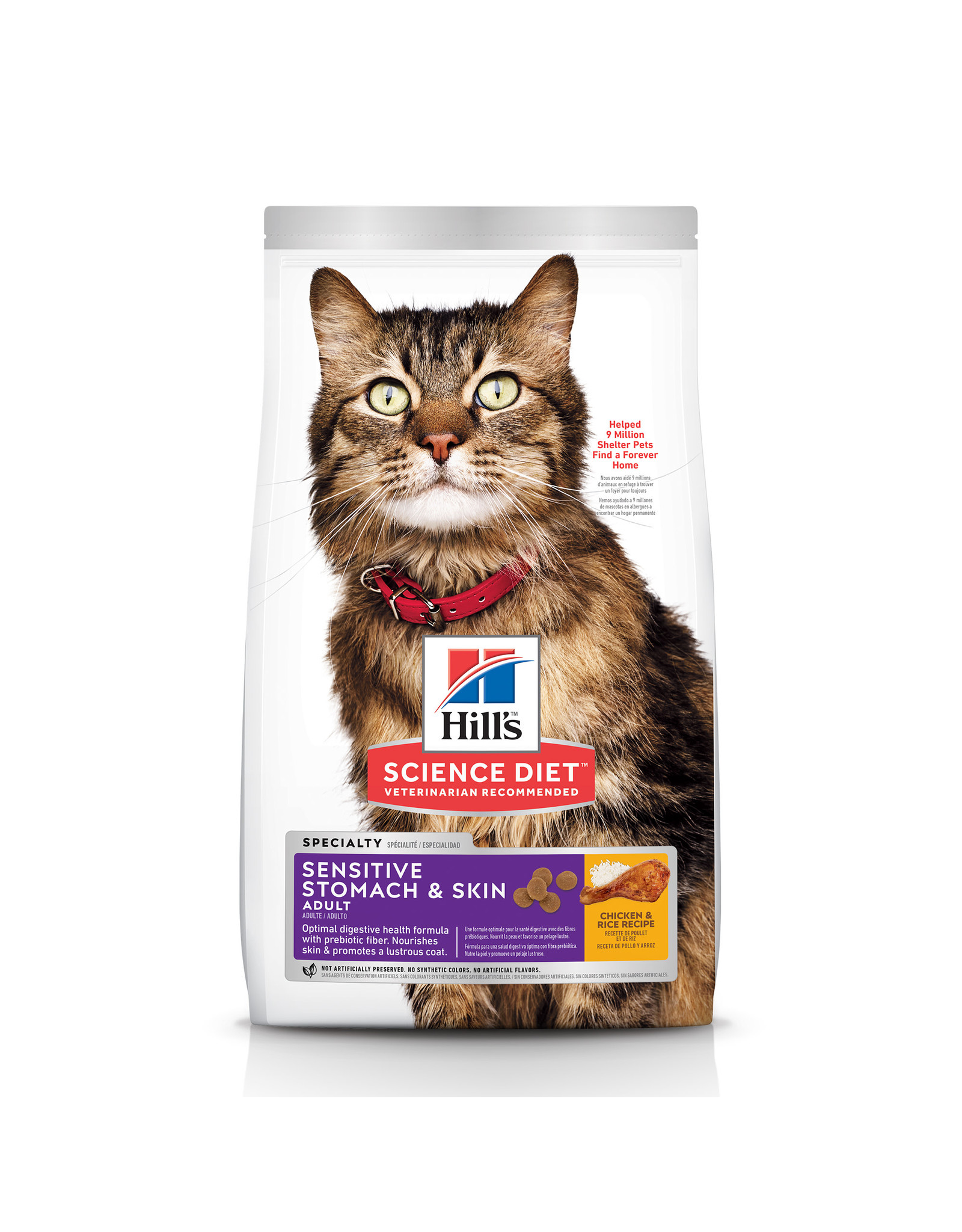Hill's Science Diet Hill's Science Diet Adult Sensitive Stomach & Skin Dry Cat Food, Chicken & Rice Recipe