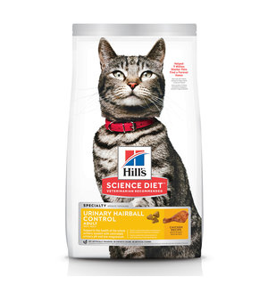 Hill's Science Diet Hill's Science Diet Adult Urinary & Hairball Control Dry Cat Food, Chicken Recipe