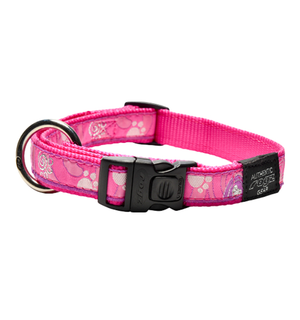 ROGZ SC Collar Medium Pink Paw