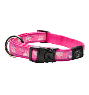 ROGZ Rogz Side-Release Collar Large Pink Paw