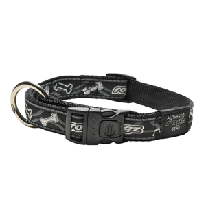 ROGZ Rogz Side-Release Collar Large Black Bone