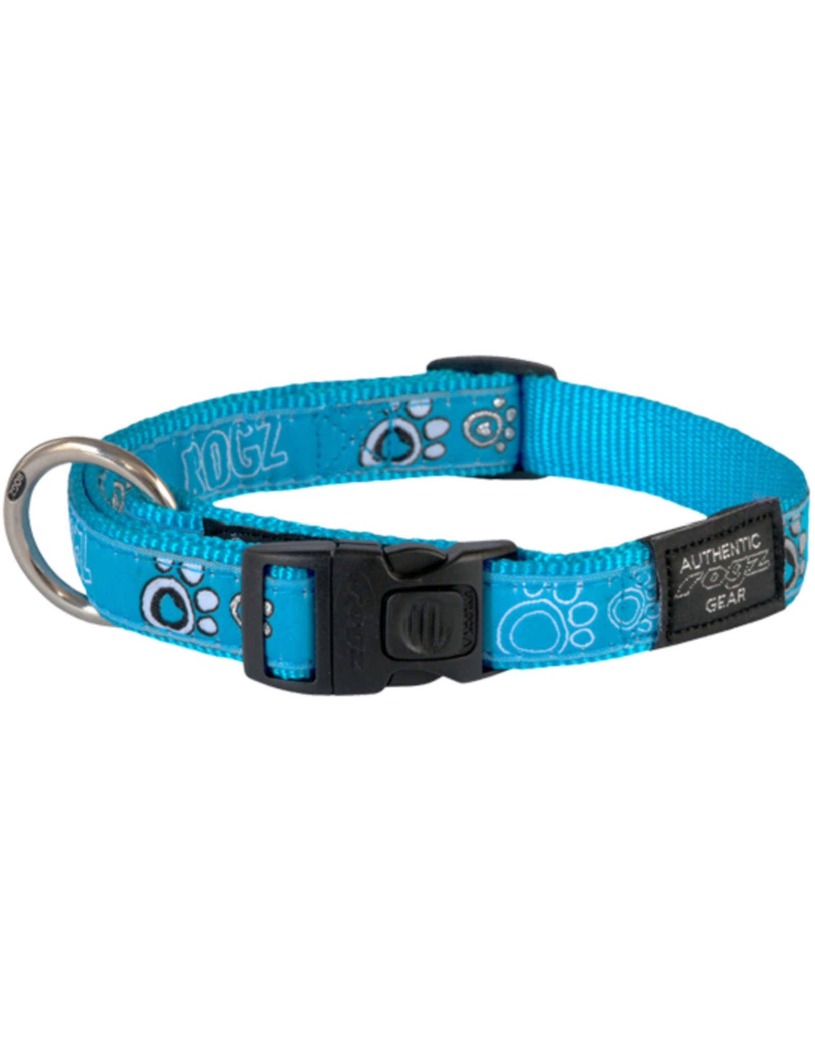 ROGZ JB Collar Small Turq.Paw