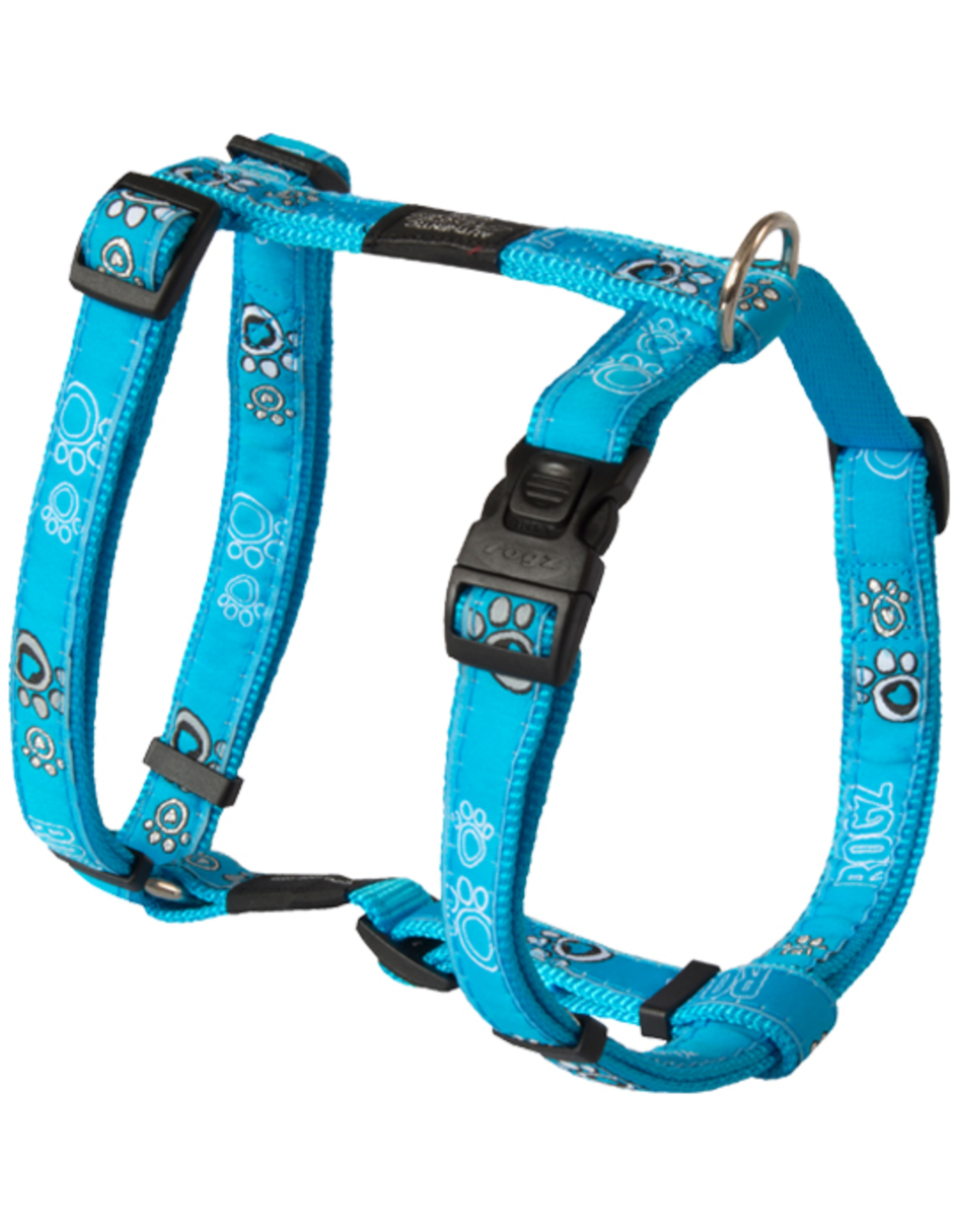 ROGZ JB Harness Small Turq.Paw