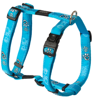 ROGZ JB Harness Small Turq.Paw