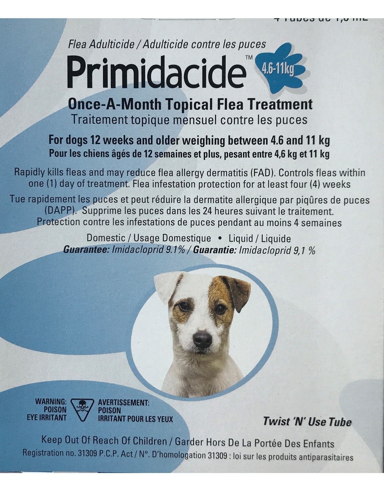 Primidacide flea treatment store for dogs