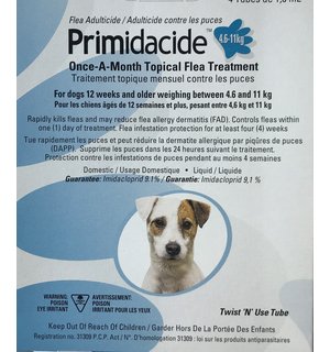 Primidacide Primidacide  Flea Treatment For Dogs 4.6-11 kg