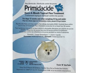 Primidacide flea hot sale treatment for dogs