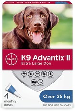 Bayer K9 Advantix II Flea and Tick Treatment for Extra Large Dogs weighing over 25 kg